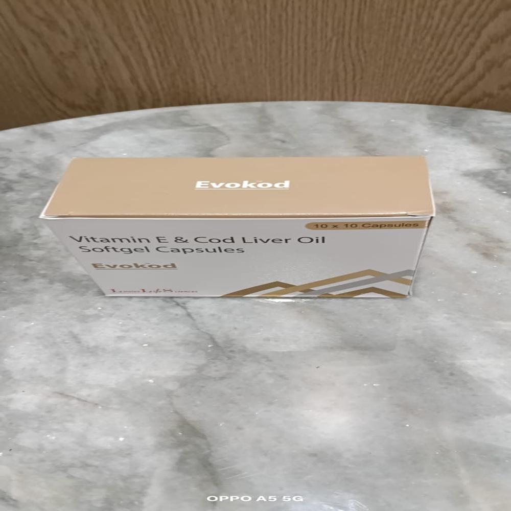 Natural vitamin E COD liver capsules