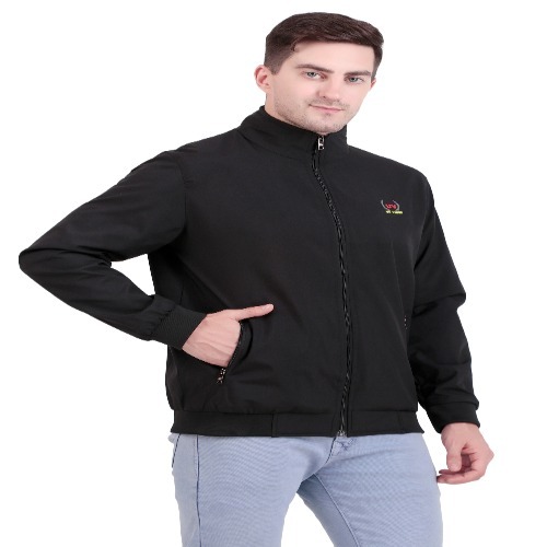 Mens Full Sleeves Jacket - Color: Black