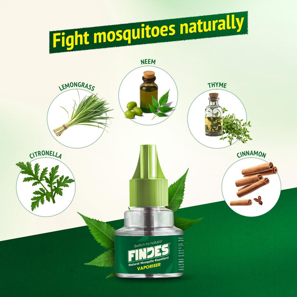 FINDES HERBAL MOSQUITO VAPORISER TWIN PACK
