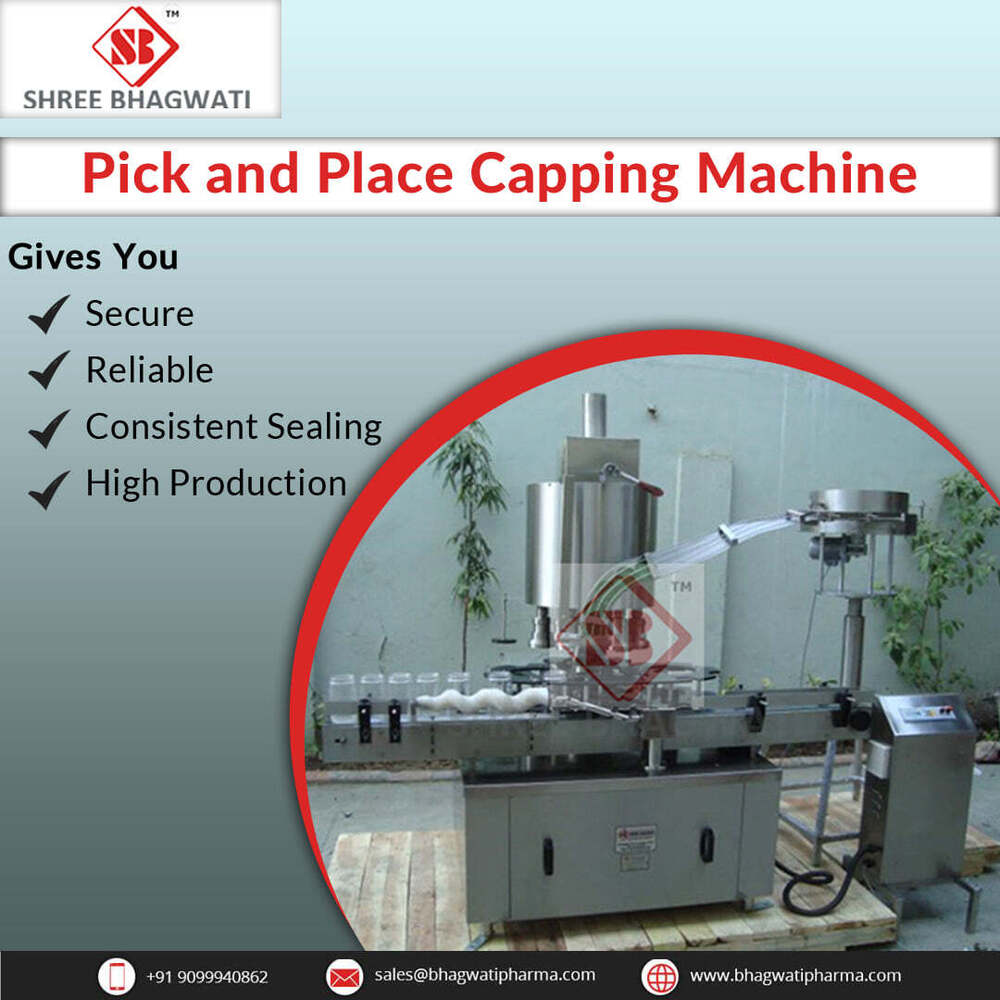 Pick & Place Screw Capping Machine