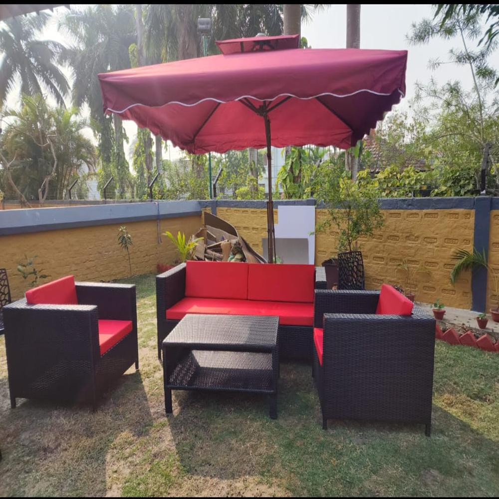 Side Pole Square Garden Umbrella