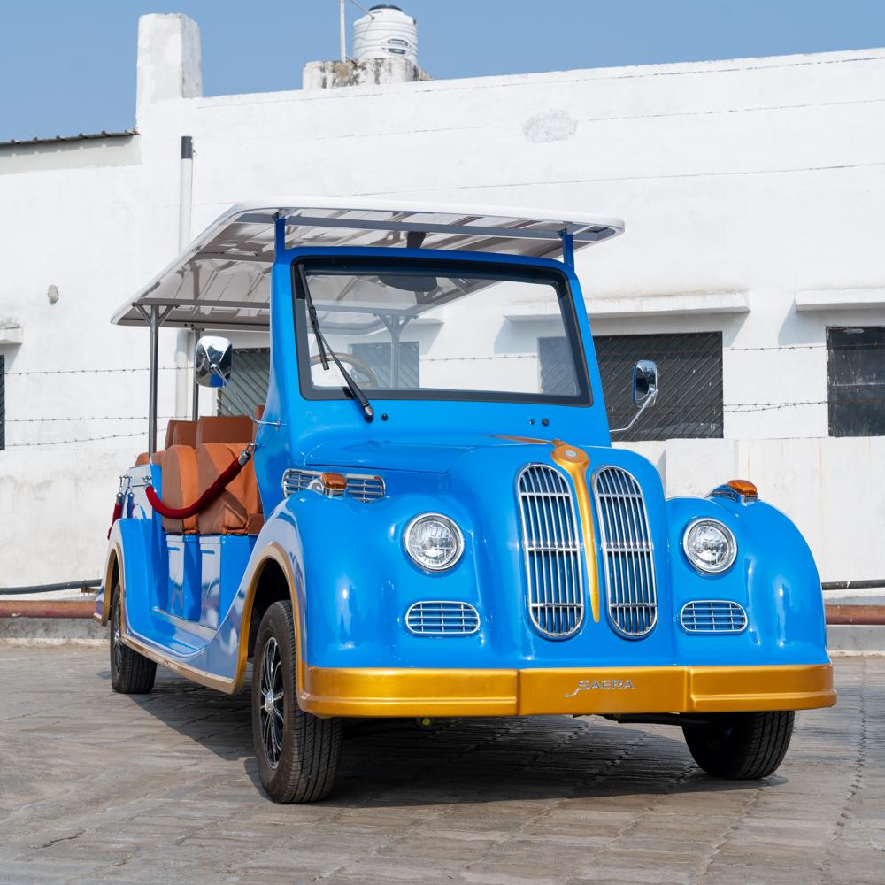 Saera V-1100 12 Seater Vintage Golf Cart - Capacity: 1400 Kg