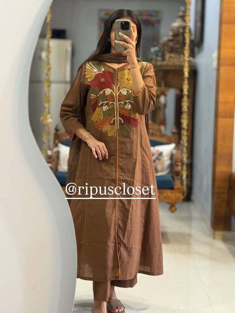 stylish kurti pant and dupatta