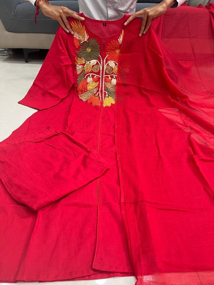 stylish kurti pant and dupatta