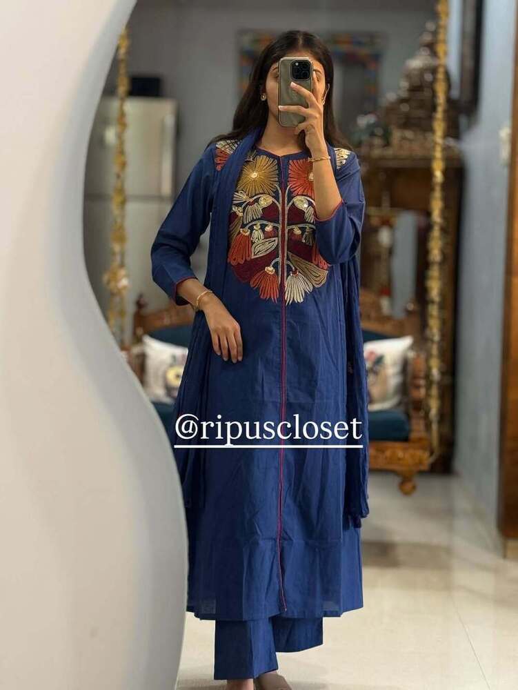stylish kurti pant and dupatta