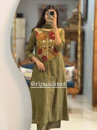 stylish kurti pant and dupatta