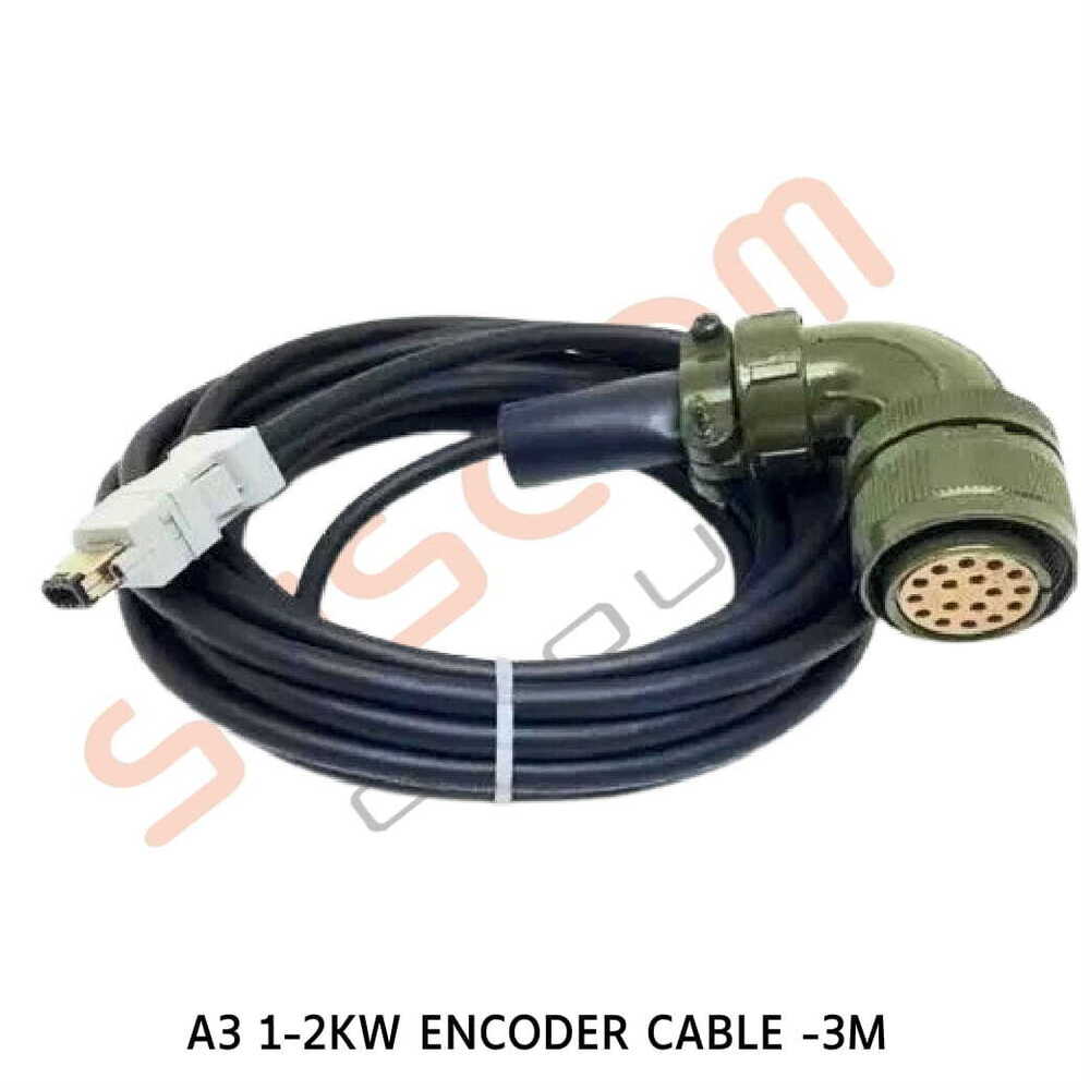A3 1-2Kw 3M Encoder Cable - Application: Industrial