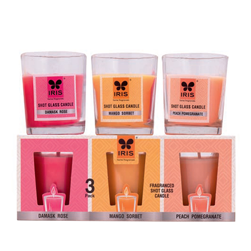 Inac8152As Set Of 3 Candle - Burning Time: 8 Hours