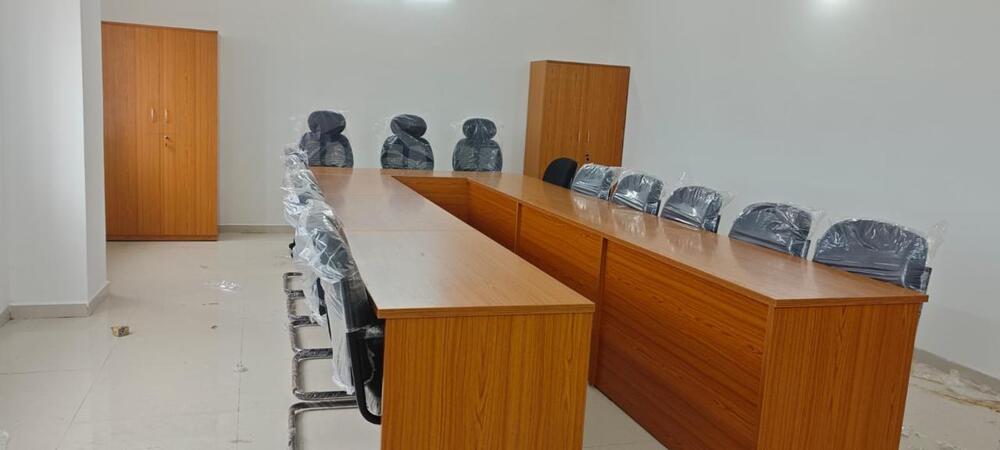 Modular Office Conference Table - Color: Brown