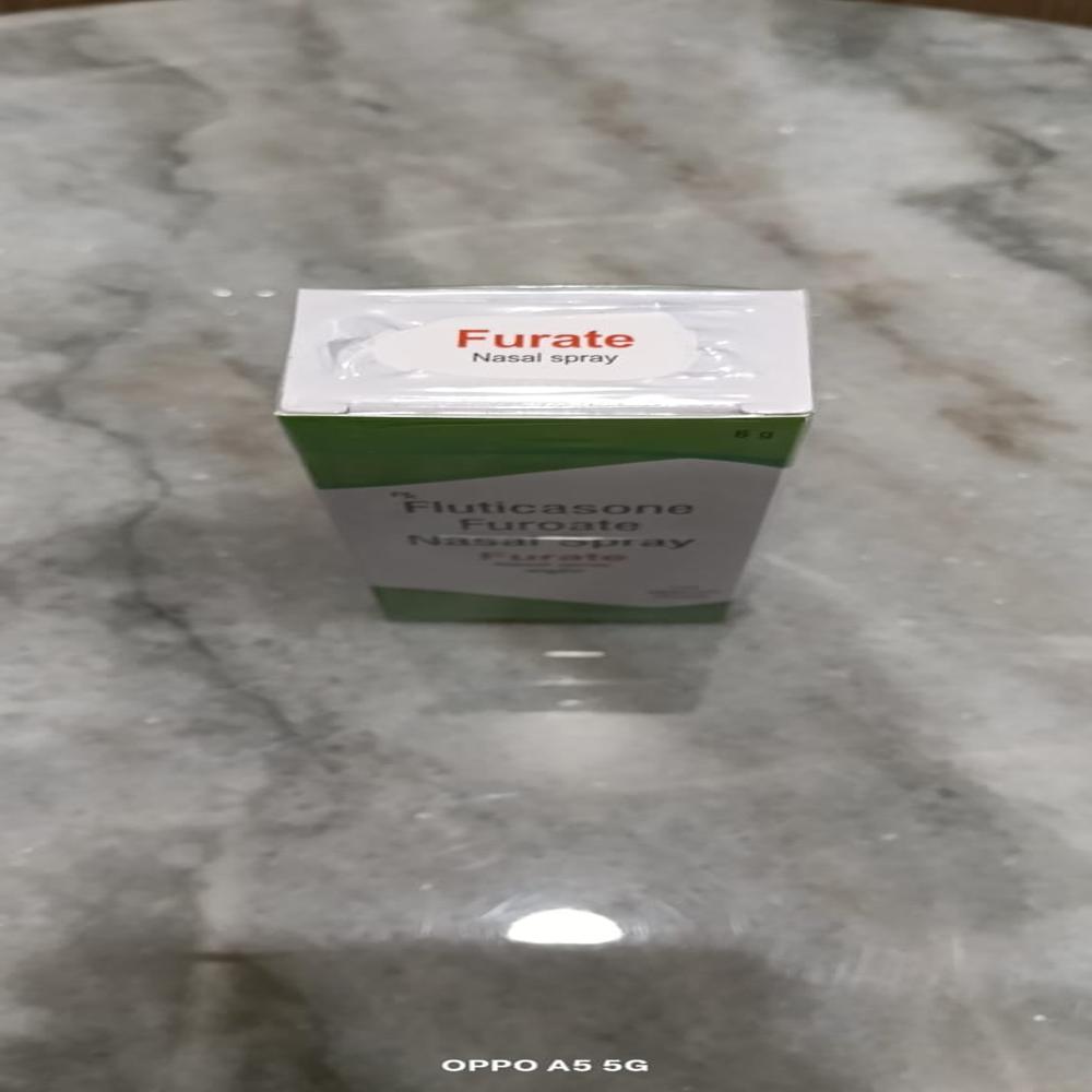 Furate Nasal Spray - Fluticasone Furoate Liquid, Mono Pack With 120 Meter Dose | Effective 24-hour Relief From Allergy And Sinus Symptoms