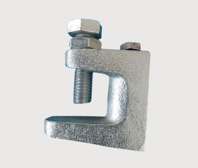 Beam Clamp - High-Quality Steel, Width 40-75 mm, Length 80-150 mm, Hot-Dip Galvanized, Various Thickness Options, Corrosion Resistant