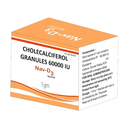 1 Gm Cholecalciferol) Granules 60000 Iu - Physical Form: Tablets