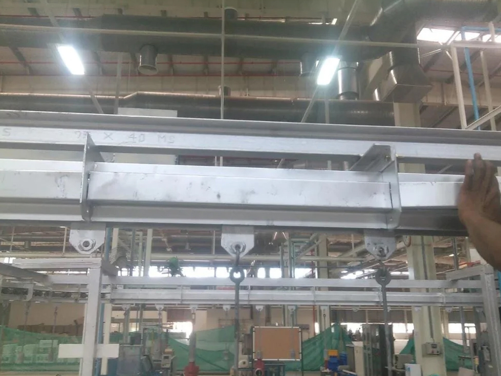 Four Wheel Closed Track Overhead Conveyor