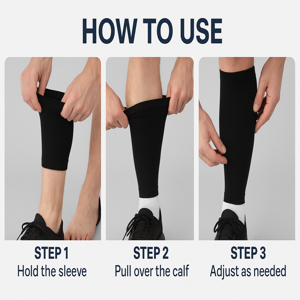 Calf Support Black - Color: Various Available