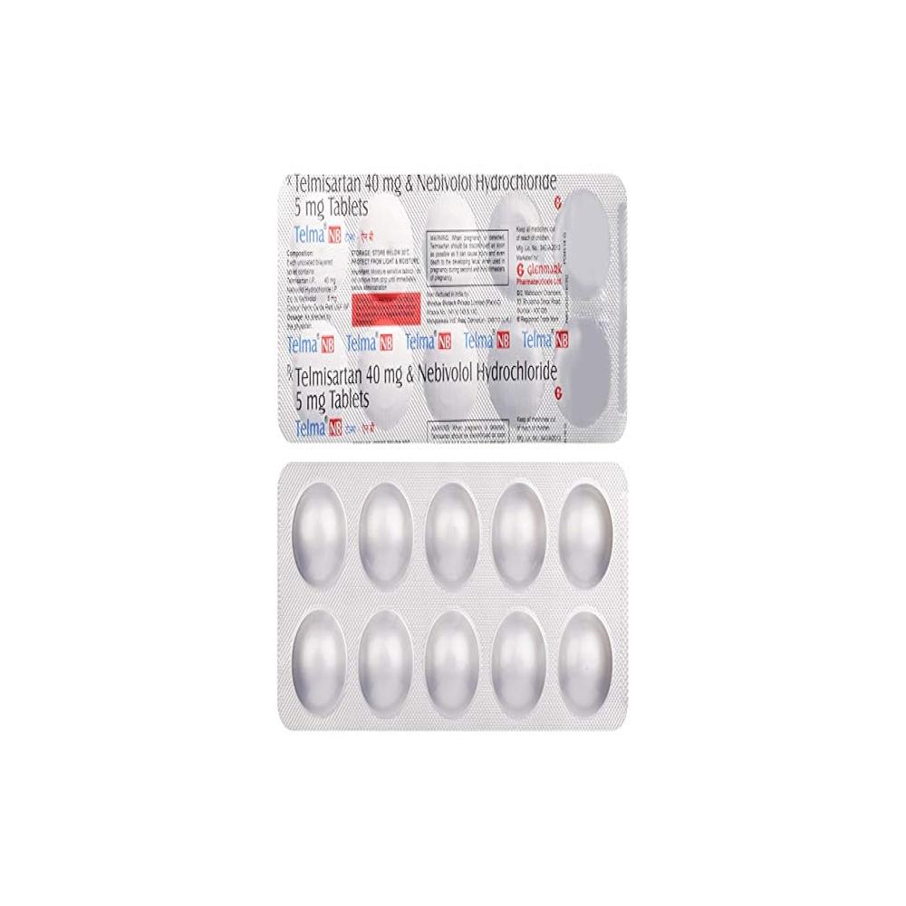 Telma-nb Nebivolol (5mg) + Telmisartan (40mg) Tablet - Shelf Life: 12 Months