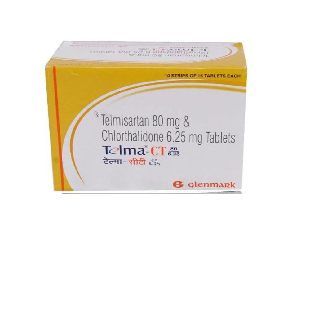 Telma-CT 80/6.25 Telmisartan (80mg) + Chlorthalidone (6.25mg) Tablet