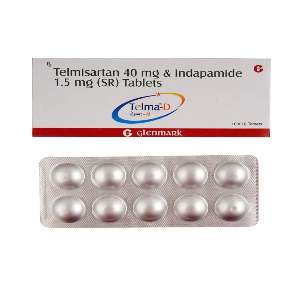 Telma-D Telmisartan (40Mg) + Indapamide (1.5Mg) Tablet Sr - Shelf Life: 12 Months