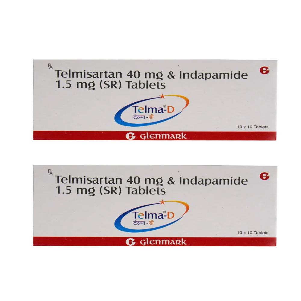 Telma-D Telmisartan (40mg) + Indapamide (1.5mg) Tablet SR