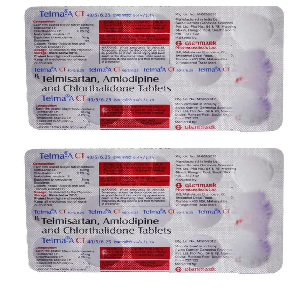 Telma ACT 40mg/5mg/6.25mg Tablet