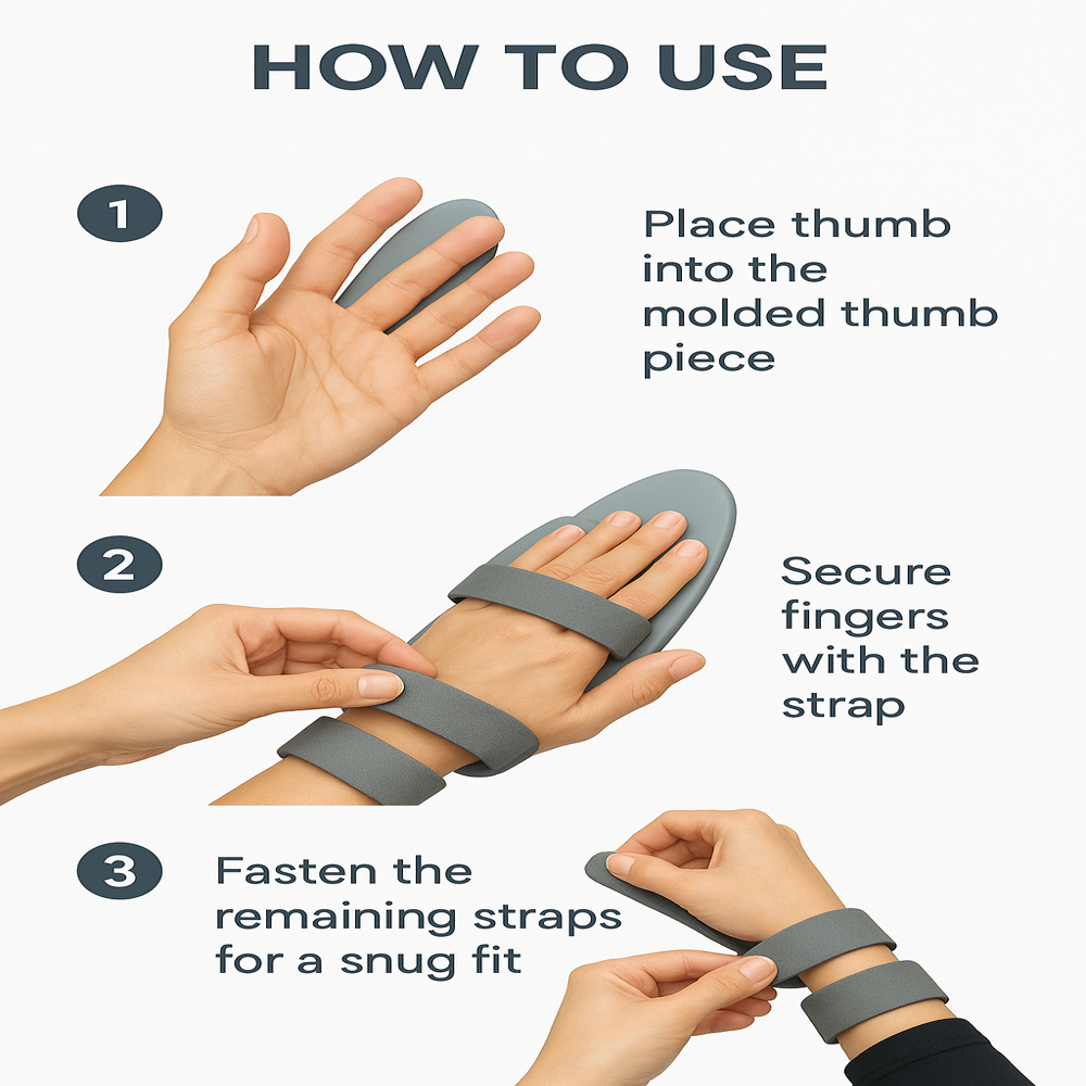 Static Splint Support Grey - Color: Various Available