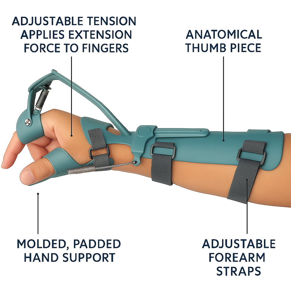 Dynamic Cock Up Splint - Color: Various Available