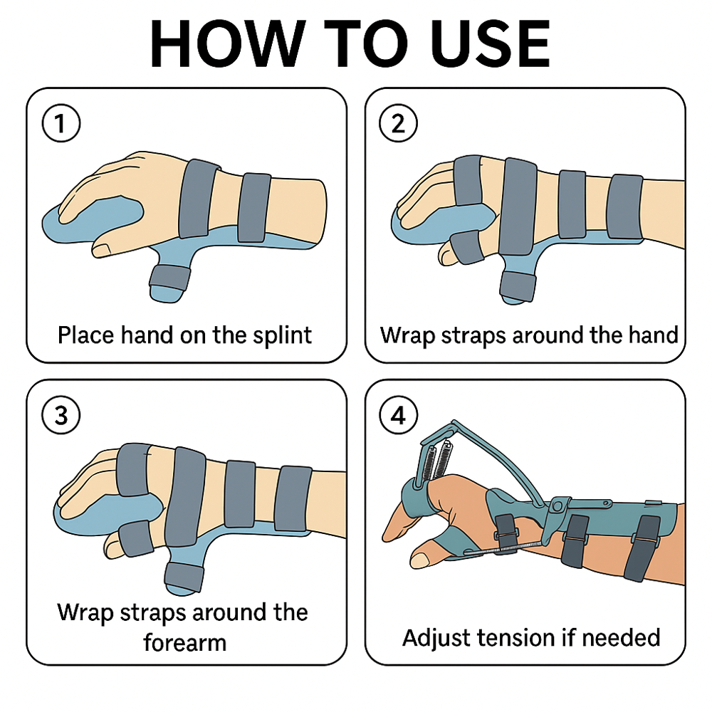 Dynamic Cock Up Splint - Color: Various Available