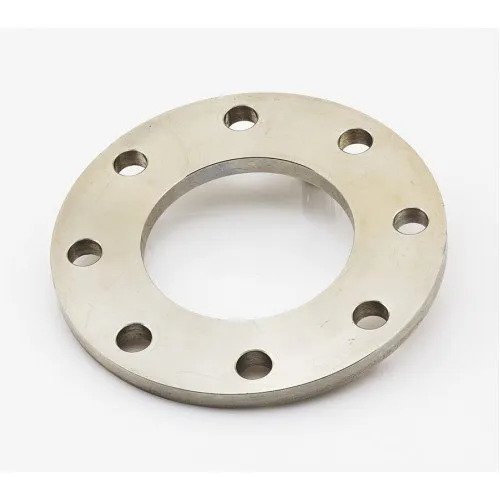 MS FLANGE - Stainless Steel Male Connector, Silver Round Shape | High Purity, Smooth Surface Finish, Good Quality for Industrial Usage