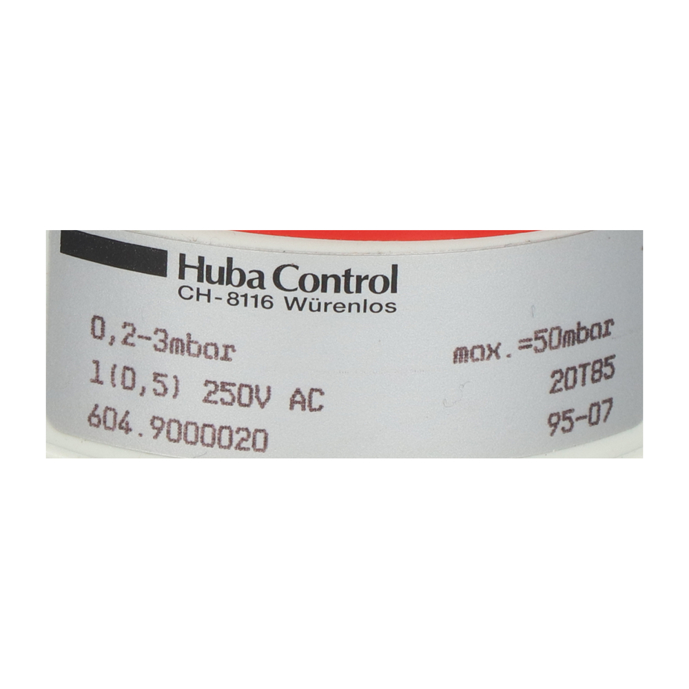 Huba Differential Pressure Switch Model 604.9000020