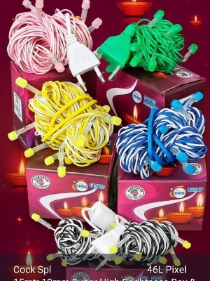 Cock Spl 15M Pixel Led String Light (10Mm Leds - Color: Multicolour