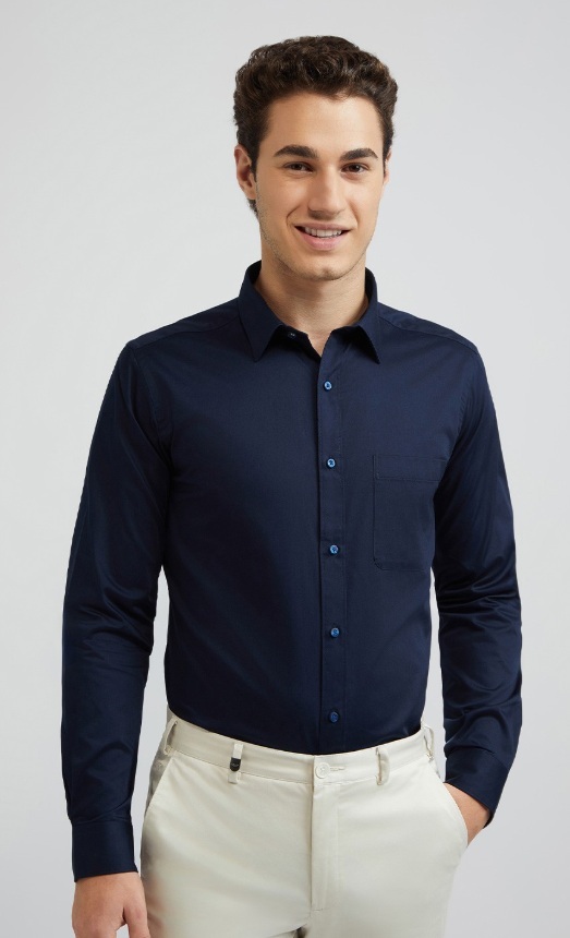 Men Formal Shirt - Cotton Fabric, Regular Fit , Breathable Comfort, Full/half Sleeves, Various Colors/patterns, Easy Care Features