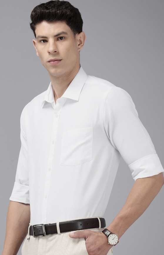 Men Formal Shirt - Cotton Fabric, Regular Fit , Breathable Comfort, Full/half Sleeves, Various Colors/patterns, Easy Care Features