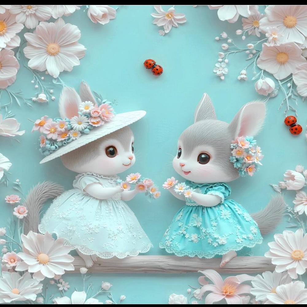 7D Printed cartoon Bedsheet and Comforter fo KIds 