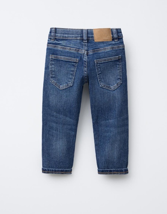 Boys Denim Pant - Denim Fabric, Navy Blue Color | Modern Style, Customized Logo, Anti-uv And Cool Dry Features For Outdoor Activities