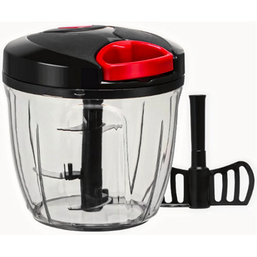 Plastic Big Food Chopper 1000 ML, Manual Handy Big Chopper With 5 Blades, For Kitchen