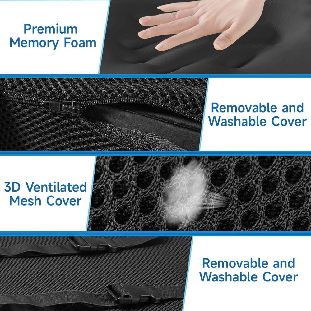 Short Back Rest Black