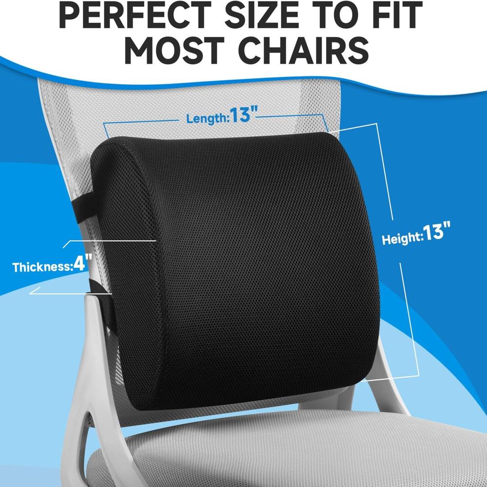 Short Back Rest Black