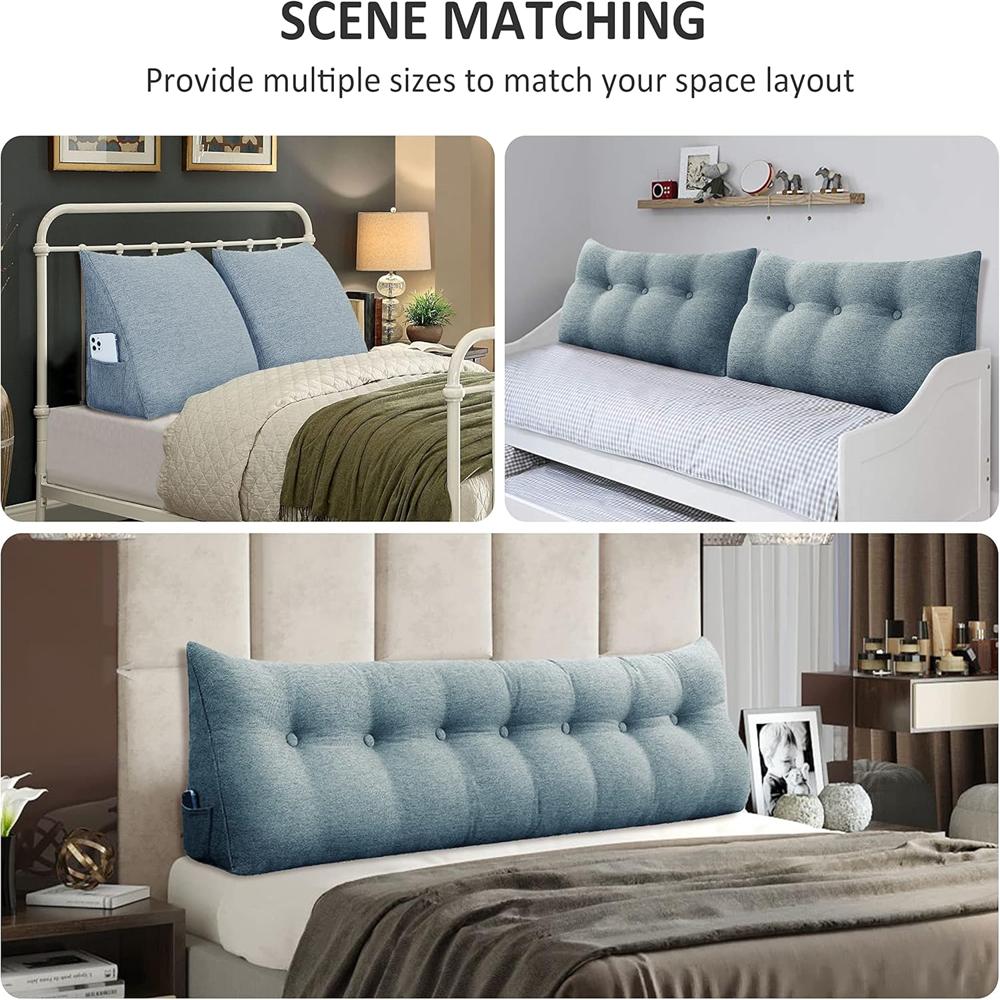 Bed Back Rest Grey