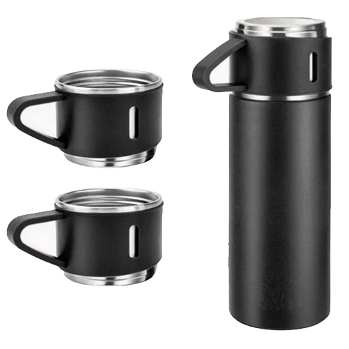 Vacuum Flask Bottle Set, Stainless Steel Thermos Vacuum Flask, Vacuum Flask Bottle with Cup Set