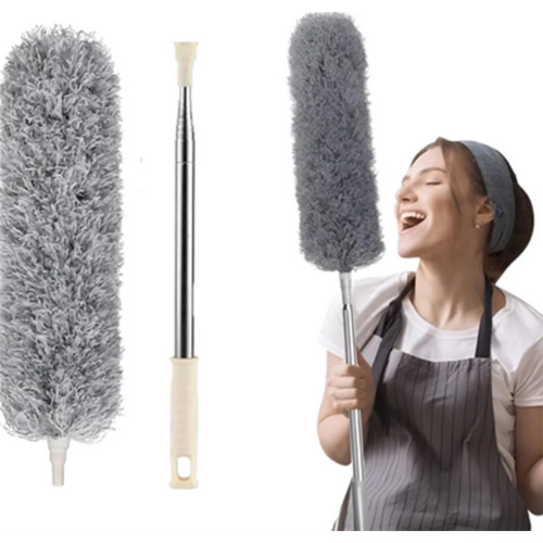 Microfiber Feather Duster Bendable & Extendable Fan Cleaning Duster with 100 inches