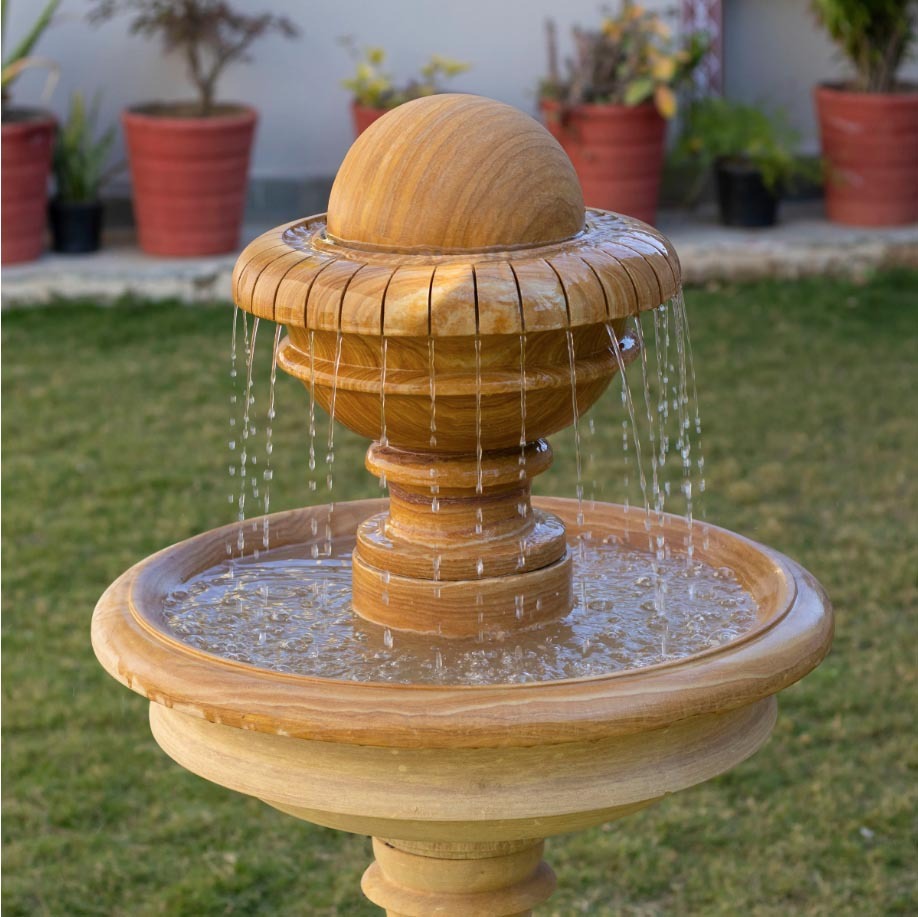 sandstone fountain