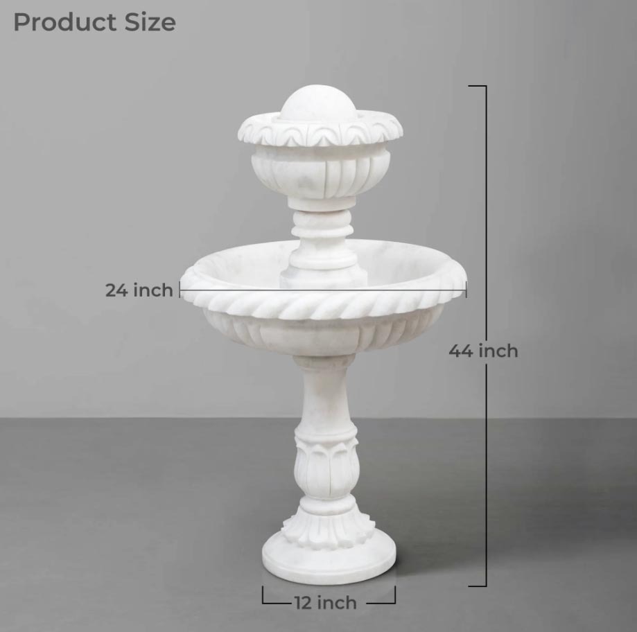 White Marble Fountain