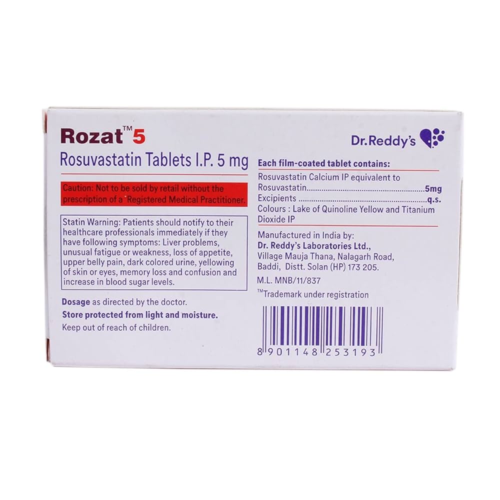 Rozat 5 Rosuvastatin (5mg) Tablet