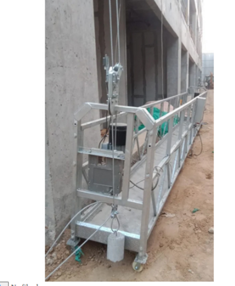 Rope Suspended Hanging Platform - Application: Construction
