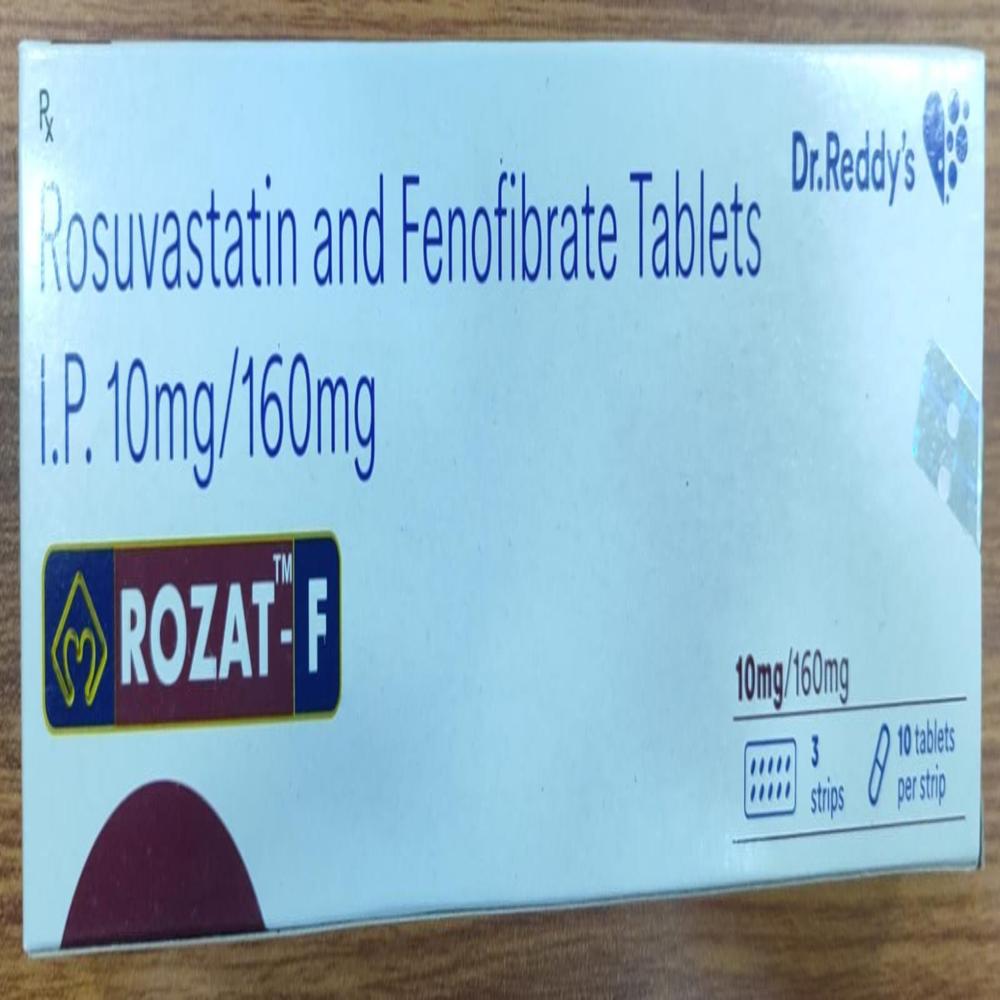 Rozat-F Fenofibrate (160mg) + Rosuvastatin (10mg) Tablet