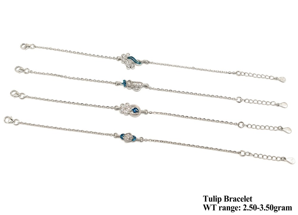 92.5 Silver Tulip Bracelet