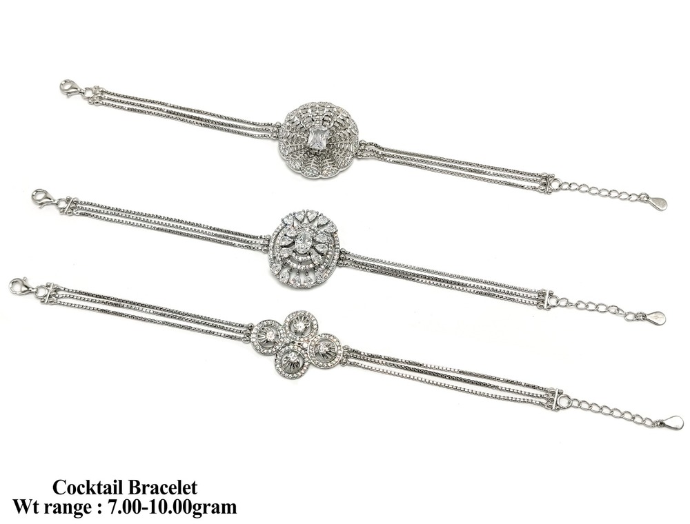 92.5 Silver Cocktail Bracelet