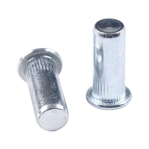 Ms Flat Head Round Close Rivet Nut - Color: Silver