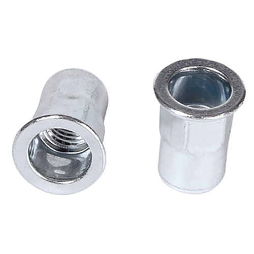 Ms Large Head Semi Hex Rivet Nut - Color: Silver