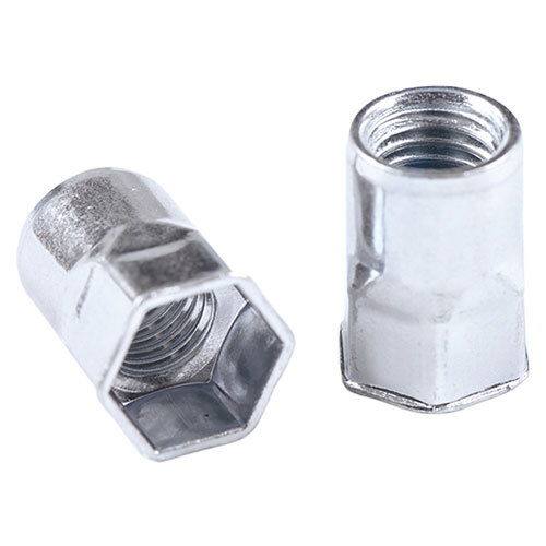 Ms Small Head Semi Hex Rivet Nut - Color: Silver