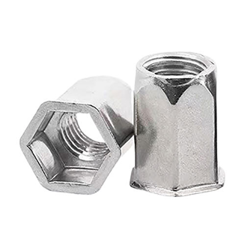 Ss-304 Small Head Full Hex - Rivet Nut - Color: Silver